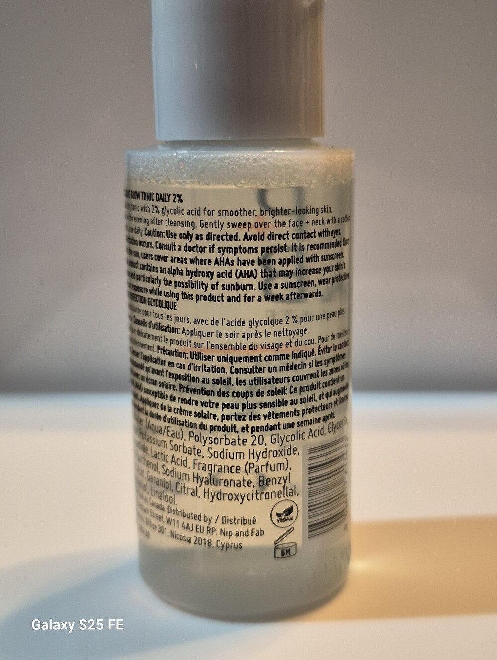 NIP+FAB Exfoliating Toner (Glycolic Liquid Glow Tonic 2%), 30ml Travel Size, New - Picture 3 of 3